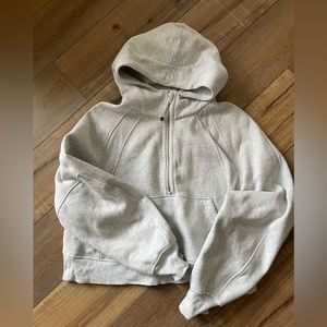 Oversized half zip scuba